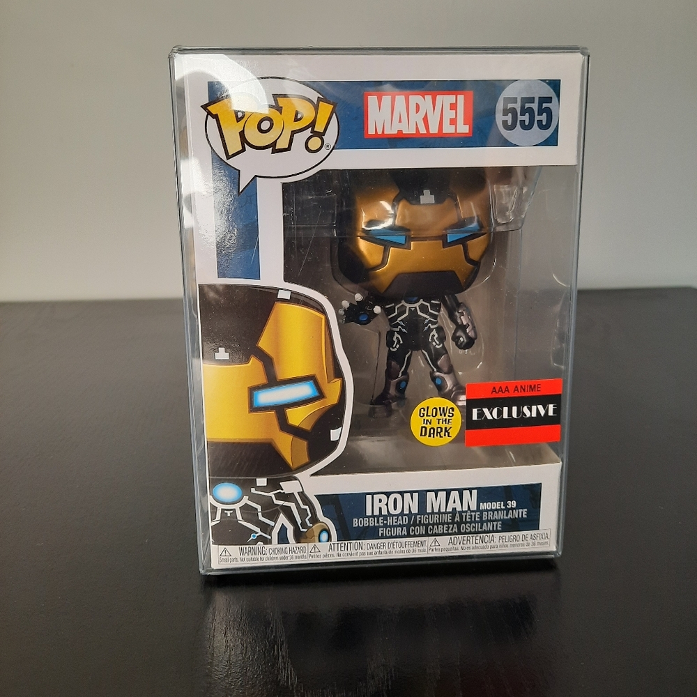 Funko Pop Marvel Iron Man #39 GITD AAA Anime